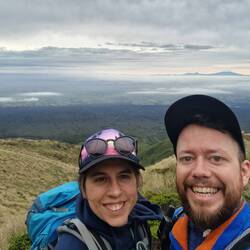 Selfie-Time vor der Radarstation