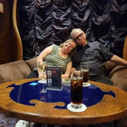 Night cap in the cigar lounge.