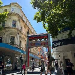 Chinatown gates in Melbourne