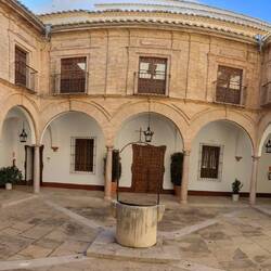 The courtyard of the museum