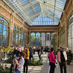 Les serres d'un jardin