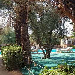 Poolbereich auf dem Campingplatz