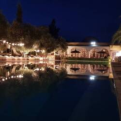 ...der Pool am Abend