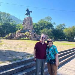 State of General Guemes, hero of the resistance against Spain 1817