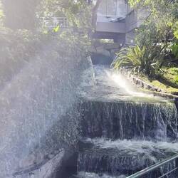 Water feature on San Bernadino hill