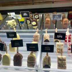 All kinds of frozen pops at Lucciano's on the square