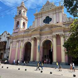 Cathedral of Salta, built in 1856 after original cathedral destroyed by an earthquake.