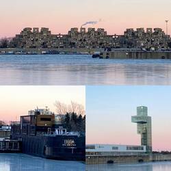 Interessante Architektur. Unten links ein Spa auf dem Boot 🥰