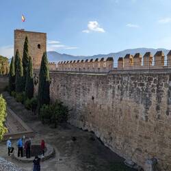 Looking down into tge dungeon