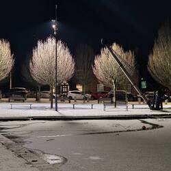 Winter scene at the end of the Ellesmere arm