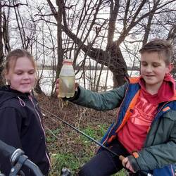 Tom Sawyer kommt gerade vom angeln zurück!