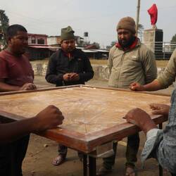 Beliebtes Spiel in Nepal.