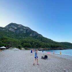 Angekommen am Ziel in Kabak am Strand