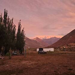 Sunset view from campsite