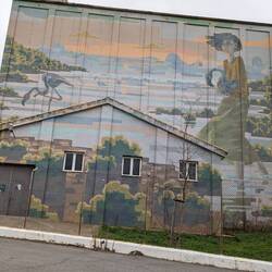 Another view of the painted building