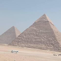 Look at the size of a human to these pyramids!