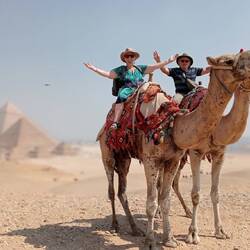 We enjoyed this moment!! We're doing it!! Our once in a lifetime world trip!