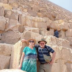 Check out the size of these layers of rock, transported, shaped and placed over 5,000 years ago!!!