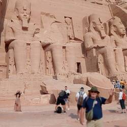 Abu Simble, biggest tombs on this trip, Ramses 111 and wife Nefatari, all was actually relocated.