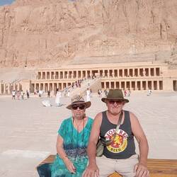 We are actually sitting in the Valley of the Kings