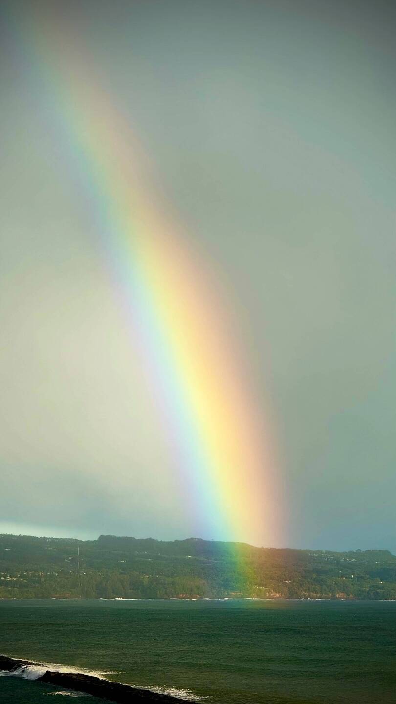On brand, the rainbow capital of the world greets us