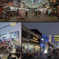 Abends in der Stadt - sehr modern alles