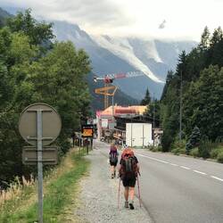 Argentiere in the valley of Chamonix France