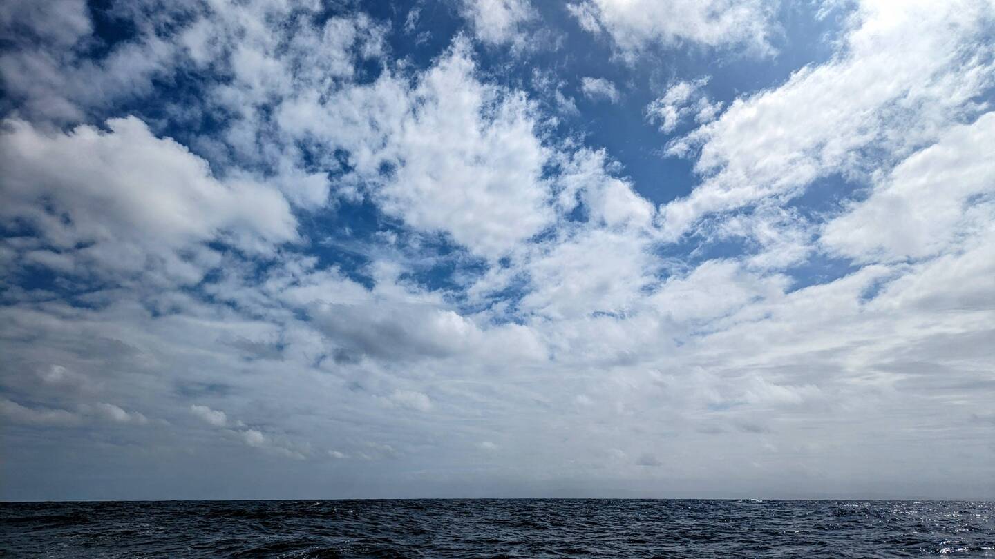 Not much out here to look at except clouds