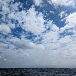 Not much out here to look at except clouds