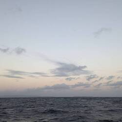Enjoying the sunset, about 15 miles to Mahia Bay