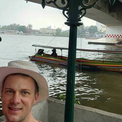 Refuge from the rain under the bridge