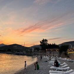 Blick aus dem Hafen in Kalkan