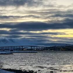 Blick auf die Tromsøbrua/Brücke