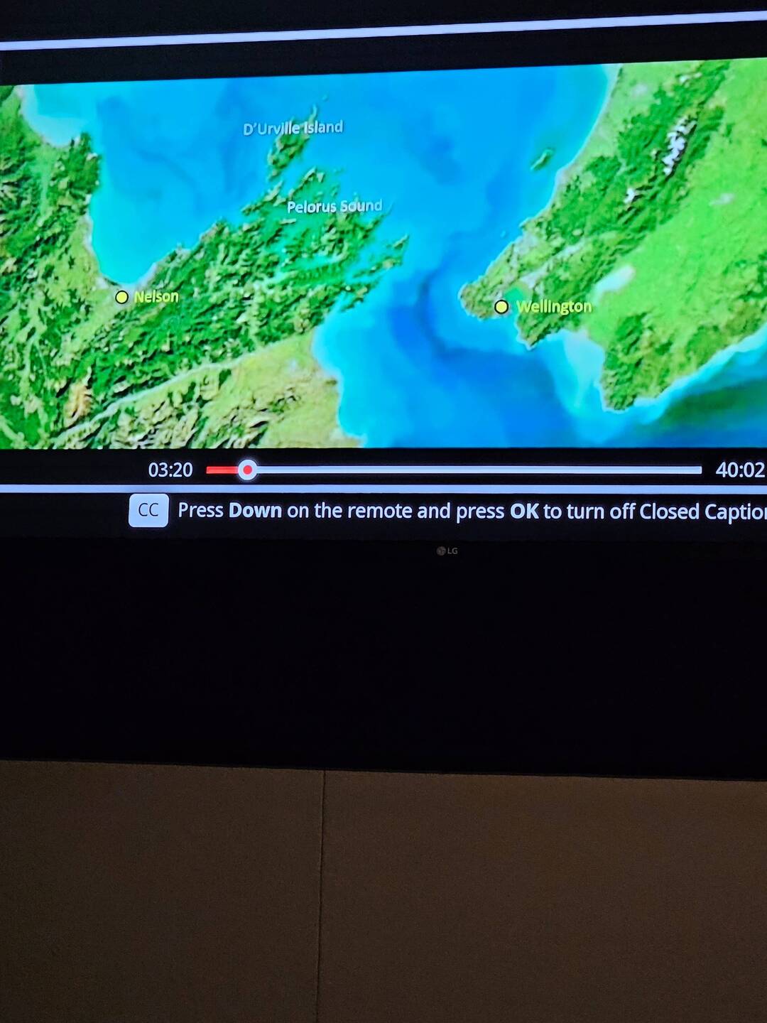 Map of Cook's Strait