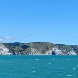 Spectacular cliffs along Mahia Peninsula