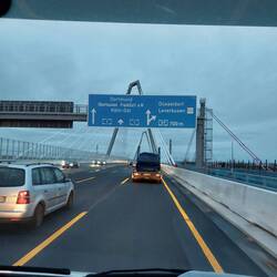 Nach 10 Jahren: Unsere Jungfernfahrt über die neueröffnete Leverkusener Brücke.