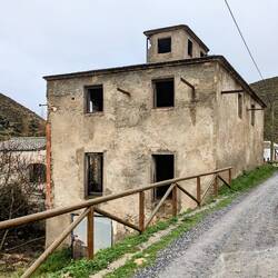 The walk we took beside old ruins of mills
