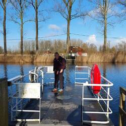 Der erste Passagier ist schon an Bord!