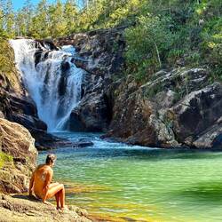 Big Rock Falls - Swimming