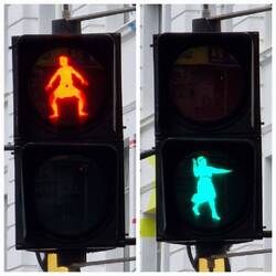 Ampel-Haka in Wellington