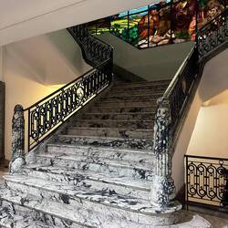 Das war früher der Aufgang zum Speisesaal