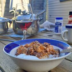 Und abends gab es dann noch leckeren Gulasch :)