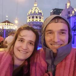 ...dann doch lieber eingekuschelt :)