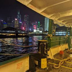 The view from the ferry at night