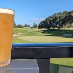 Gotta have a beer after golf right...