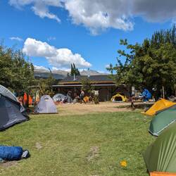 Typisch patagonischer Campingplatz