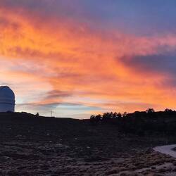 Am Abend glüht der Himmel