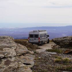 Eine schöne Aussicht hatten wir trotz des bedeckten Himmels