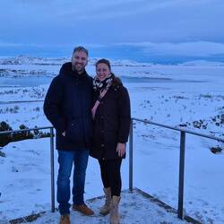 Wir vor Schneelandschaft, Foto Nr. 175