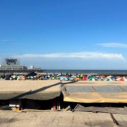 Blick zum Meer, vieles improvisiert